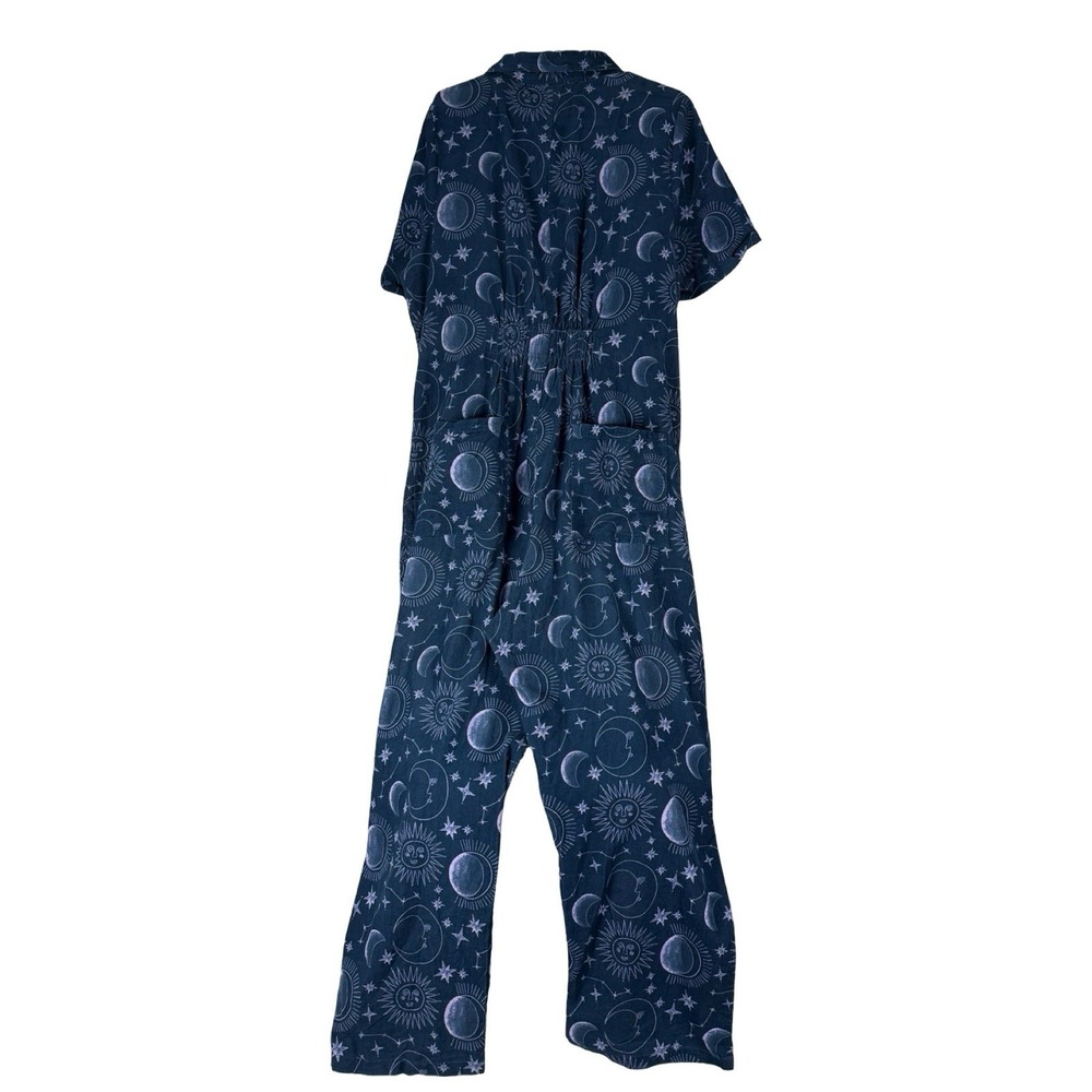 Lucy & Yak Womens US 18 Jumpsuit Playsuit Fine Corduroy Blue Moon Sun Galaxy EUC - Picture 3 of 7